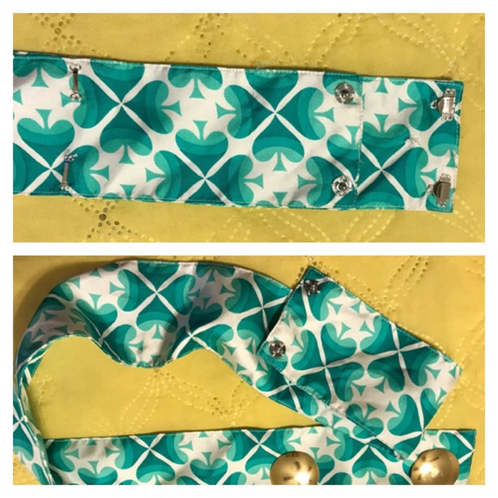 Elizabeth McKay Teal and White Clover Dress - Picture 6 of 8